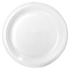 Plate - Plastic Round Plate 10".25 - 1 Compartment White Genpak 71000