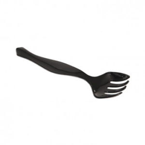 Cutlery- Fork 9" Black Serving Heavy Duty "yoshi" 144 per case