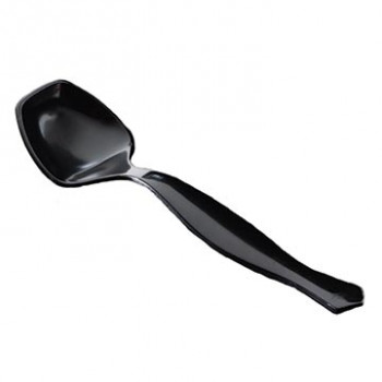 Cutlery- Spoon 9" Black Serving - Heavy Duty-EMI-102BK "yoshi" 144 per case